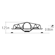 Balançoire à bascule Teeter Tunnel réf-8069334 - Hags - Tranche d'âge 5-12 ans - Dimensions 3,9m x 0,74m x 1,25m_2