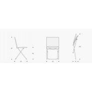 Chaise pliante Lafuma LFM2785_8916 - acier galvanisé - matelassée trois épaisseurs Hedona, usage intérieur et extérieur_2