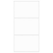 Vidaxl porte coulissante blanc 102,5x205 cm verre trempé aluminium 155206_2