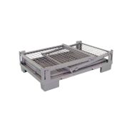 Caisse-palette métallique grillagée repliable - 1240 x 800 x 970 mm - Charge utile 1500 kg_2