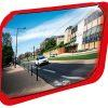 Miroir de sortie de voie - Cadre blanc, noir, vert ou rouge - Vision 90° - Fixation universelle_2