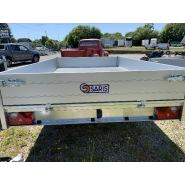 Remorque Benne SARIS - 306 x 184 cm - PTAC : 3500 kg - 2 Essieux - Freinée - Pompe électrique - K1 306 184 3500 2 E_2