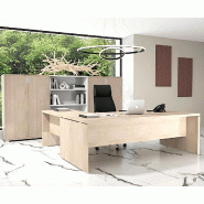 Bureau de direction avec retour TAK - Mobel Linea - 220, Acacia clair_0