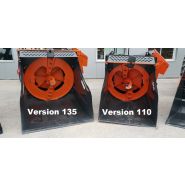 Minipailleuse agricole avec goulotte pivotante en option