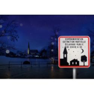 Panneau extinction de l'éclairage public - personnalisable - aluminium ou résine - tailles normées disponibles_2