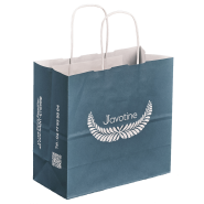 Sac poignée papier torsadé - 100% recyclable - 90 à 110 gr - parfait pour bijouteries, pâtisseries, caves, brasseries, selleries, magasins de prêt-à-porter et cosmétiques_3