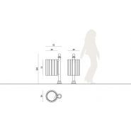 Poubelle publique 003411 - Agora - Komserwis - 35 L - design Marta Dworak_2