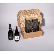 Boite d'expédition bouteilles personnalisable - Smartpack - Dimensions intérieures 34×20,5×11,5 cm - Ultra-résistante avec cale protectrice_2