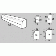 Bordures normalisées pour les types a, p, et t._2