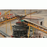 Unité mobile ou fixe de concassage pour granite et béton