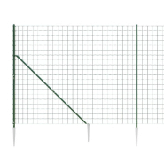 Vidaxl clôture en treillis métallique et piquet d'ancrage vert 2,2x25m 154143_2