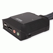 ATEN CS22DP Commutateur KVM DP USB 2 ports avec sélecteur de port distant_2