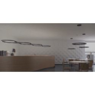 Chemin lumineux LED horizontal et vertical avec courbes