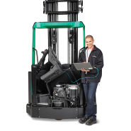 Chariot à mât rétractable multidirectionnel - Sensia Mitsubishi RBM20-25N2 - 2 à 2,5 tonnes - Levage jusqu'à 10m_2