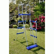 Piscine ovale acier 10,20m x 5,75m x H: 1,32m - Filtration à sable - Renforts apparents_2