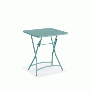 Breeze - Table de bistrot pliable 60x60 cm en métal Bleu_2