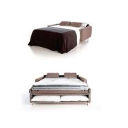 Canapé convertible express CONCA 160x190 cm - tissu personnalisable - matelas épaisseur 13 cm_2