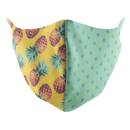 Masque facial personnalisé - lavable, réutilisable, taille adulte, impression sublimation - 2 couches polyester et coton_2