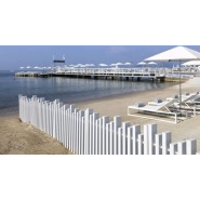 Clôture PVC ajourée - lisses verticales 5 cm d'épaisseur, renforcées aluminium - COSMOS - Gamme Prestige_2