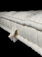 Matelas pure laine - fait main - 18 cm de hauteur - laine Blanche du Massif Central - coton bio GOTS_2