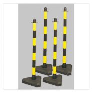 Poteau de signalisation - direct signaletique - lot de 4 poteaux quatro lestés 3,5 kg_2