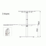 Bureau d'angle électrique réglable en hauteur - Quadrifoglio - Non, Oui, 140, Hêtre_2