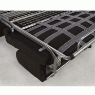 Canapé convertible express CRÉPUSCULE - Matelas comfort BULTEX® 140x195 cm - Polyuréthane taupe_2