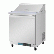 Comptoir de préparation réfrigéré positif 1 porte Série U 154L UA009 Polar_2