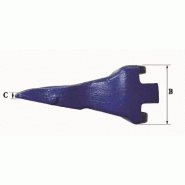 Dents de godet FK1 CE - Références FK1 CE - Marque Fastkey - Poids 1 Kg - Dimensions précises_2