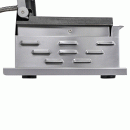 Grill panini simple Petit modèle 260x240mm 2 plaques rainurées Sofraca_2