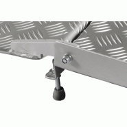 Rampe d'accès passe porte FEAL - aluminium strié 125 x 75 cm - charge 300 kg - hauteur franchissement 24 cm_2