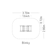 Balançoire à bascule Blinky - 4 places pour aires de jeux - Fondation à enterrer - réf 8051404 - Hags_2