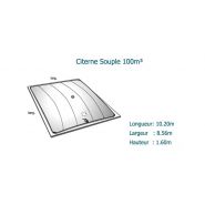 Citerne souple eau potable WP1100 - NEATFX - 100 m³ - Toile EXOM ACS - Polyester double face PVC_2