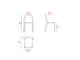 Lot de 4 chaises polyvalentes indoor/outdoor HARLEM - Domon'V_2