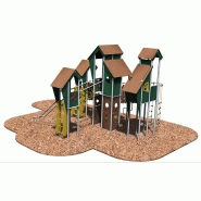 Structure de jeux inox 3 tours gamme Terra - TE184 pour enfants dès 3 ans_2