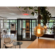 Cabine acoustique avec ventilation, fonction hermétique et connectique - Ref : BLABLA_duo_2