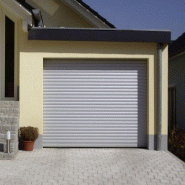 Porte de garage enroulable rollmotion evidence / motorisée / lames en aluminium / 255 x 237.9 cm
