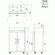 Armoire réfrigérée compacte bi-température 2portes 420/420L ATOSA_2