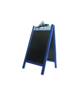 Chevalet stop trottoir avec ardoises amovibles et bandeaux personnalisés - Dimensions 127 x 60 cm - Référence : PFN52BLEU_2