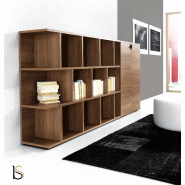 Composition d'armoires Larus - Dellarovere. - Chêne foncé_2