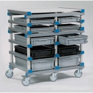 Chariot porte bacs en plastiques_2