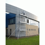 Échafaudage roulant aluminium Totem 2 Box 300 - Comabi SNC - Hauteur de travail maximale 9,85 m - Plateau bac_2