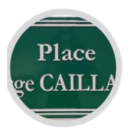 Panneau de rue ou plaque murale en relief - Fonte d'aluminium recyclée - SODIMAR_2