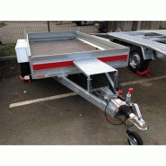 Remorque porte-engins Tema Builder 1 - longueur utile 3 m - PTAC 2.7T - 2 essieux - plancher métal_2