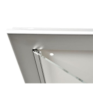 Vitrine ultra plate « éco 100 » - ref : 504010.Anod - aluminium anodisé argent, 2 à 9 affichages A4_2