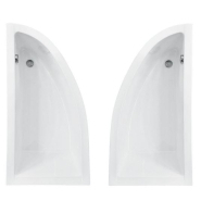 BAIGNOIRE D'ANGLE LORDY 150 CM AVEC PARE BAIGNOIRE ANGLE DROIT_2