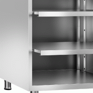 Table de préparation cocktail inox - 800 x 600 mm - 3 étagères_2