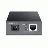 TP-Link TL-FC311A-20 convertisseur de support réseau 1000 Mbit/s Monomode Noir_2