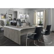 Bureau très moderne et chic, mariage de l'alu et du bois - IXO_2