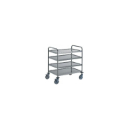 Chariot de service - 4 niveaux - 4 plateaux - Acier inoxydable - Référence 801554 - Tournus Equipement_2